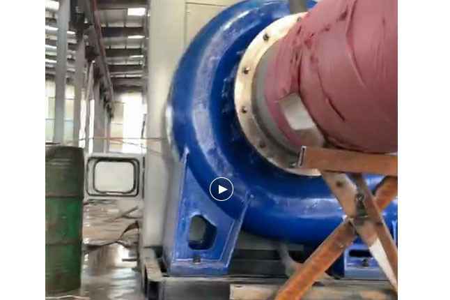 南昌李军自然护肤产品有限公司流量5100立方大型柴油机混流泵机组测试中